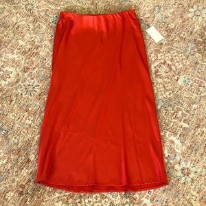 Red Long Skirt